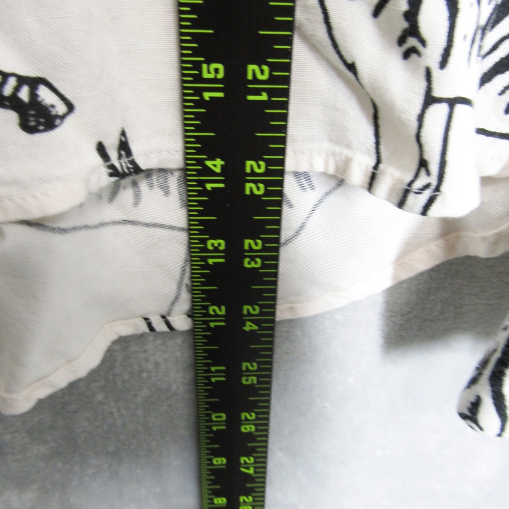 Jane And Delancey Shirt Size Medium Womens Zebra Print Button Down Long Sleeve - Picture 5 of 8